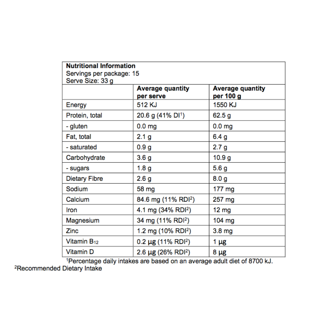 Chocolate Lean Protein + Iron (500g)